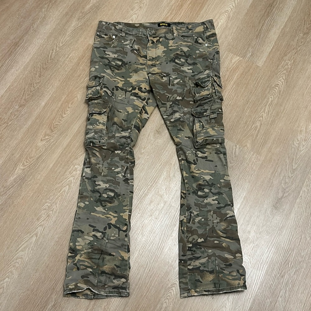 Cargo Flare Pants Size 38